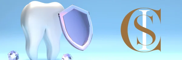 tooth with a shield for protection