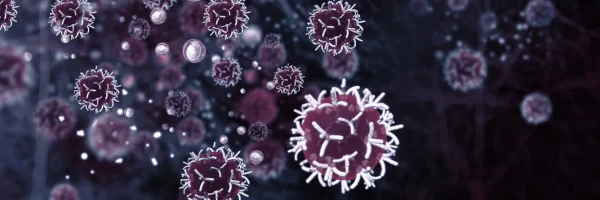 microscopic view of pathogens