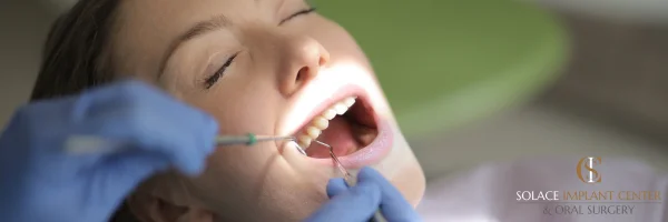 a person who is under sedation receiving dental work